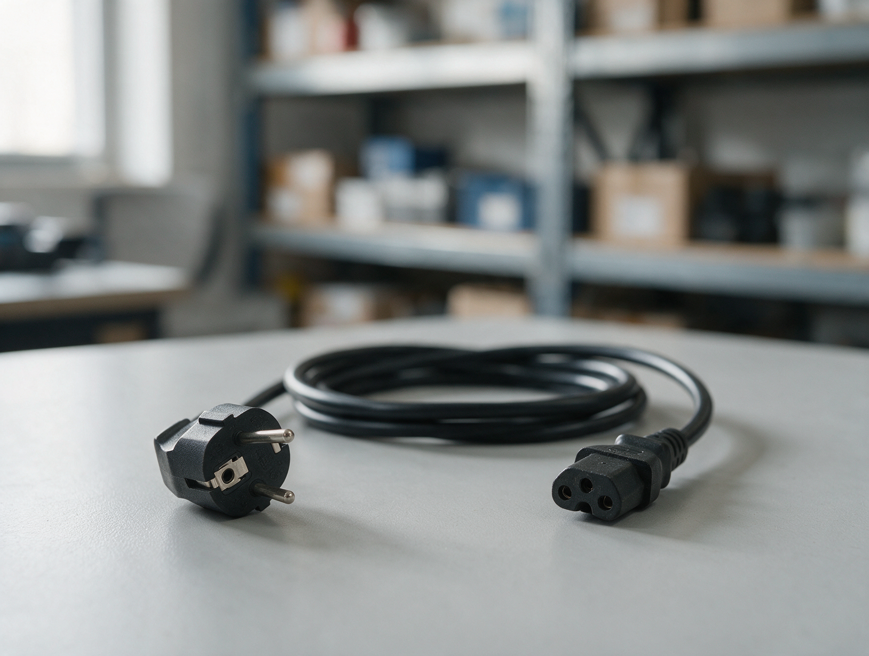 Cordon secteur à prise européenne et connecteur d'appareil pour alimentation Zebra TC22R